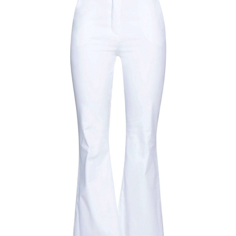 Milano High Fashion Cotton White Flared Bell Pants